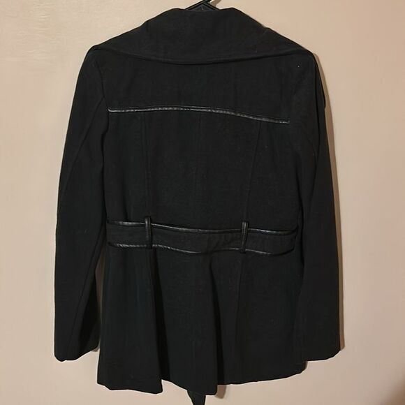 Voice black lightweight pea coat - Picture 4 of 7